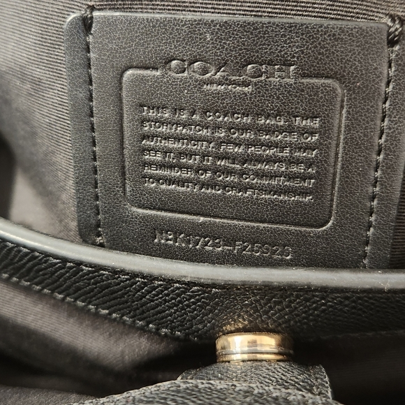 Coach Black Brooke Leather Carryall Satchel - Picture 3 of 8